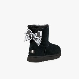 Ugg Customizable Bailey Bow Mini Klassiska Stövlar Dam Svarta (429167ZVF)